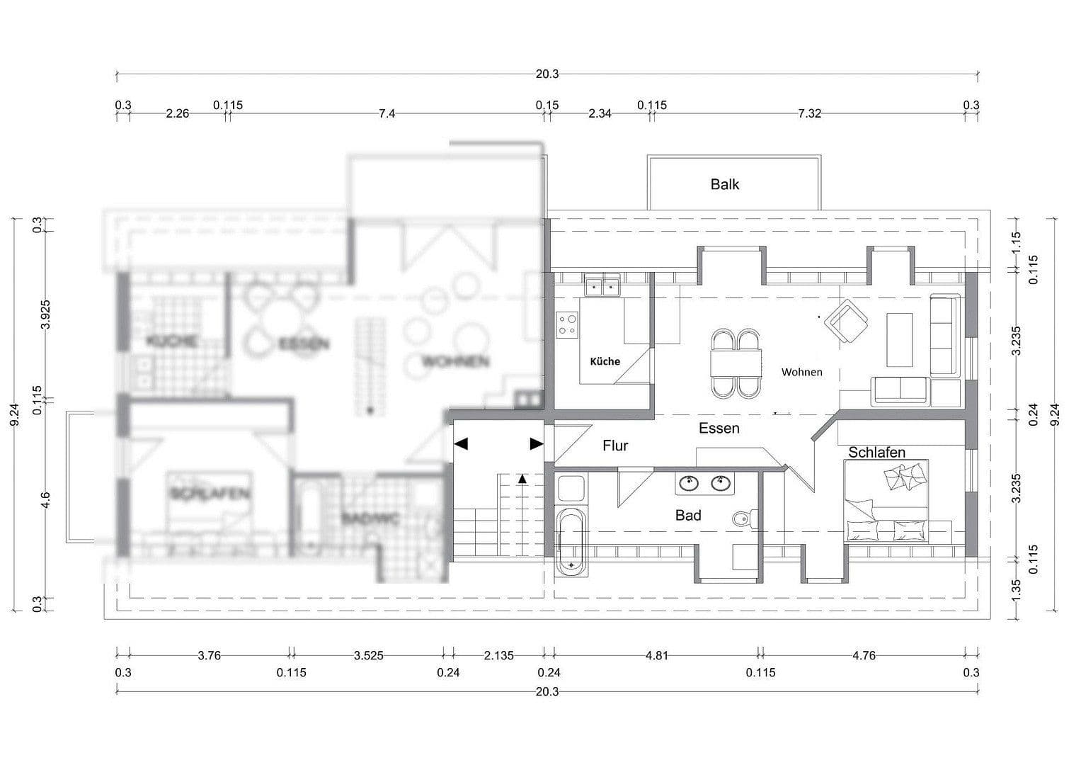 Prenájom bytu 3-izbový 83 m², Schönberg, Bavorsko Prenájom bytu 3-izbový 83 m², Schönberg, Bavorsko