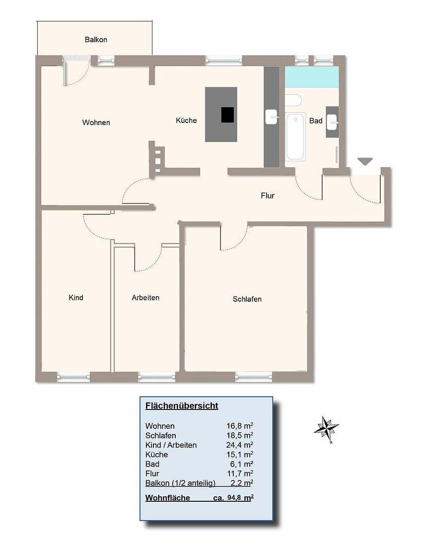 Predaj bytu 4-izbový 95 m², Hamburg, Hamburg Predaj bytu 4-izbový 95 m², Hamburg, Hamburg