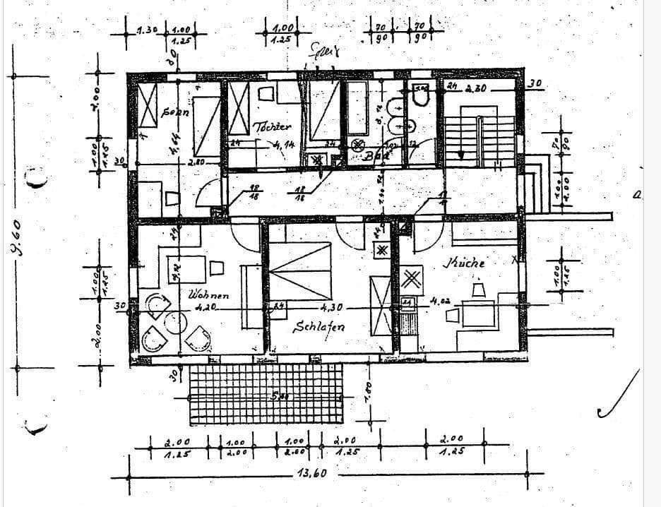 Prenájom bytu 3-izbový 100 m², Burgoberbach, Bavorsko Prenájom bytu 3-izbový 100 m², Burgoberbach, Bavorsko