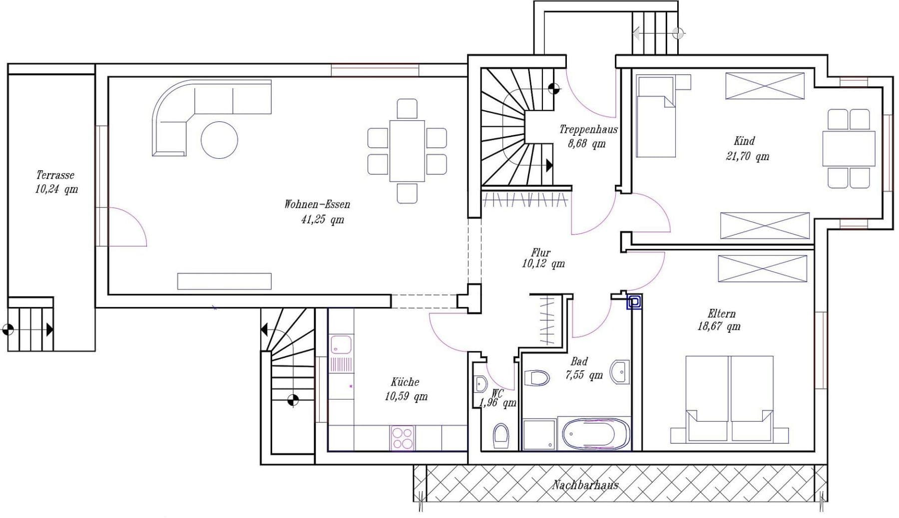 Prenájom bytu 3-izbový 117 m², Kassel, Hesensko Prenájom bytu 3-izbový 117 m², Kassel, Hesensko