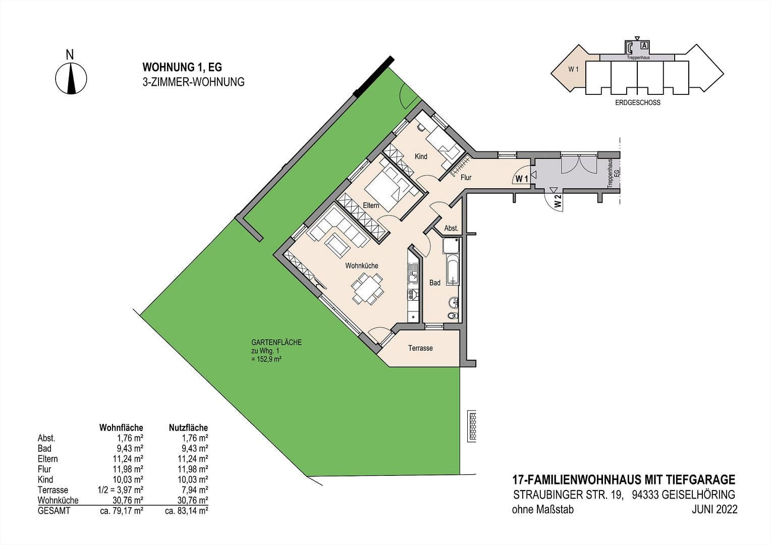 Predaj bytu 3-izbový 80 m², Straubinger Straße 19, Geiselhöring, Bavorsko Predaj bytu 3-izbový 80 m², Straubinger Straße 19, Geiselhöring, Bavorsko