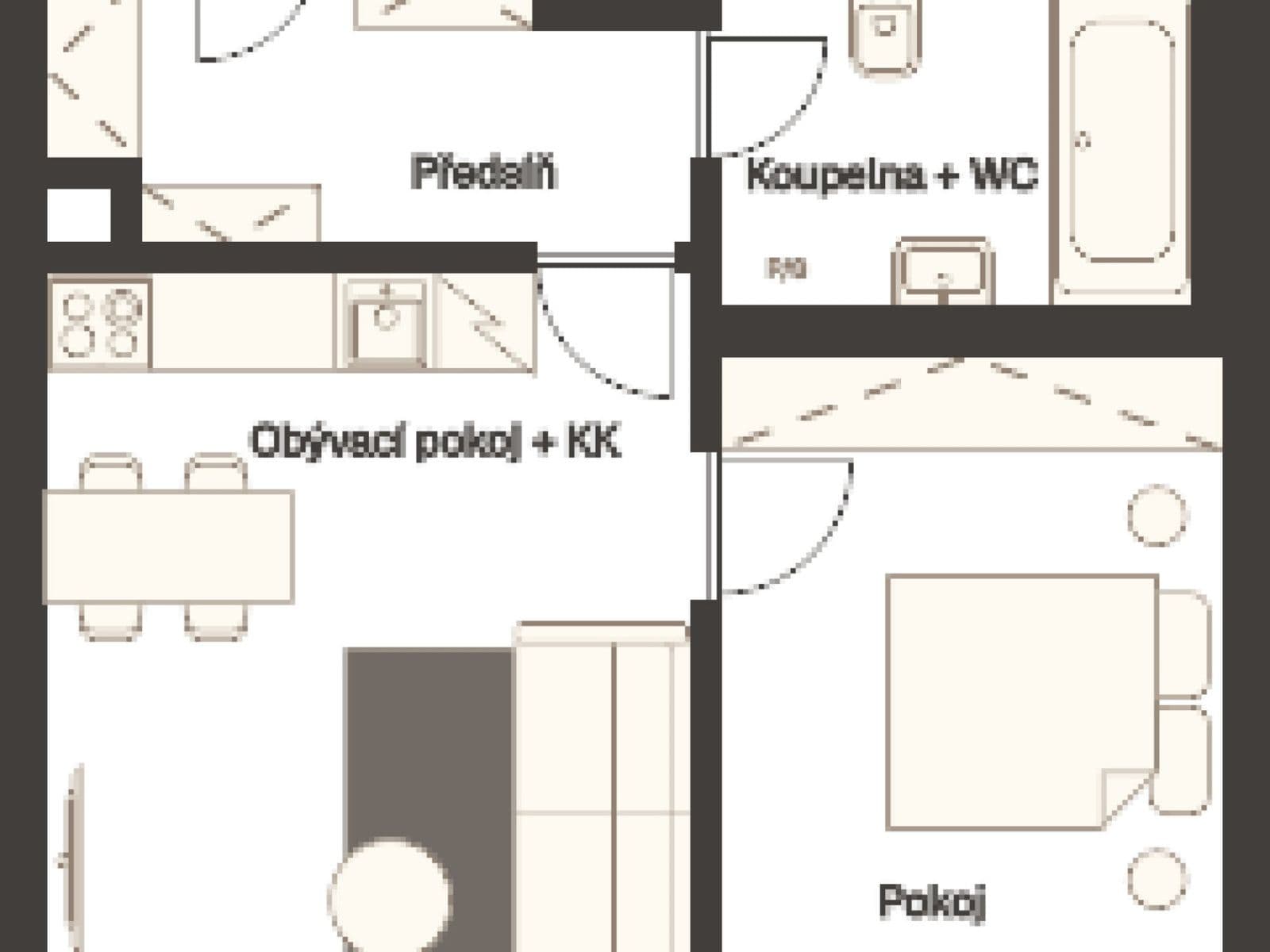 Prenájom bytu 2-izbový 43 m², Sázavská, Praha, Praha Prenájom bytu 2-izbový 43 m², Sázavská, Praha, Praha