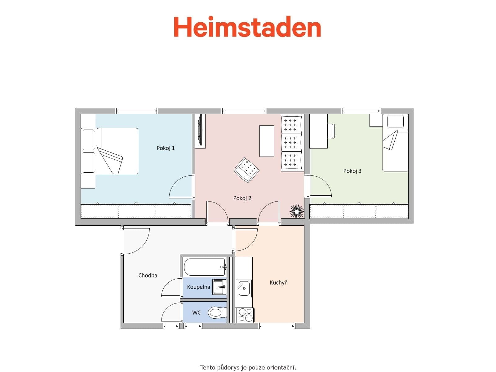 Prenájom bytu 3-izbový 67 m², Hlavní třída, Havířov, Moravskoslezský kraj Prenájom bytu 3-izbový 67 m², Hlavní třída, Havířov, Moravskoslezský kraj