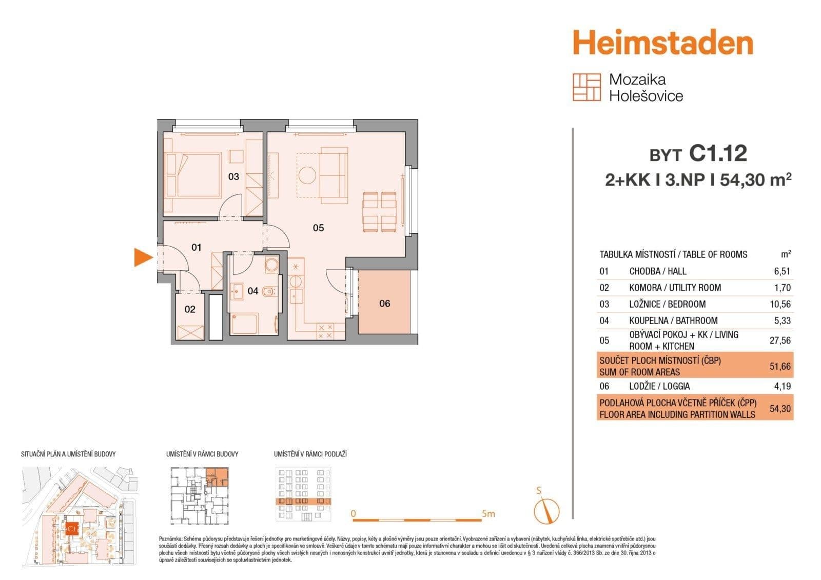 Prenájom bytu 2-izbový 53 m², U Pergamenky, Praha, Praha Prenájom bytu 2-izbový 53 m², U Pergamenky, Praha, Praha