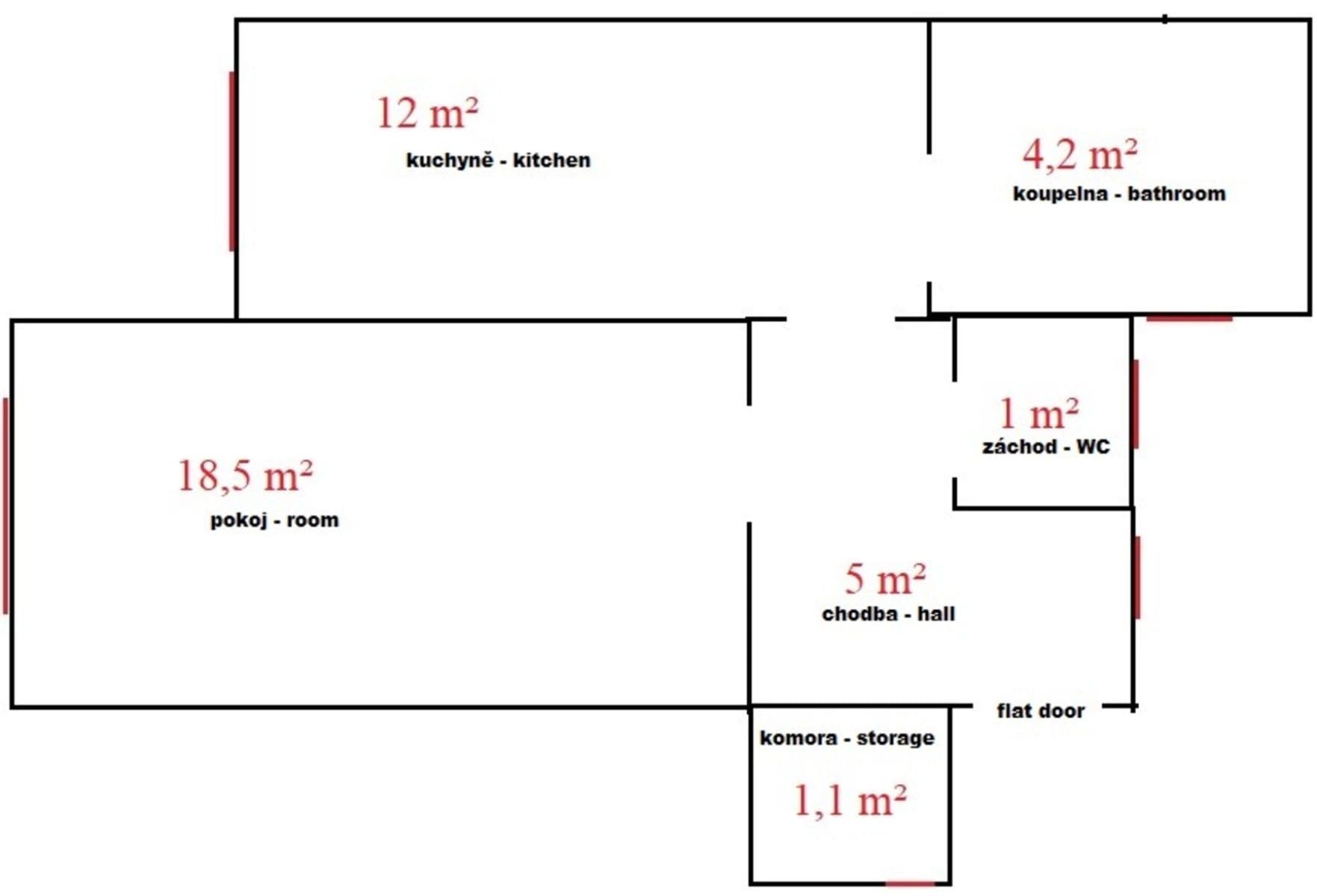 Prenájom bytu 2-izbový 42 m², náměstí Dr. Václava Holého, Praha, Praha Prenájom bytu 2-izbový 42 m², náměstí Dr. Václava Holého, Praha, Praha