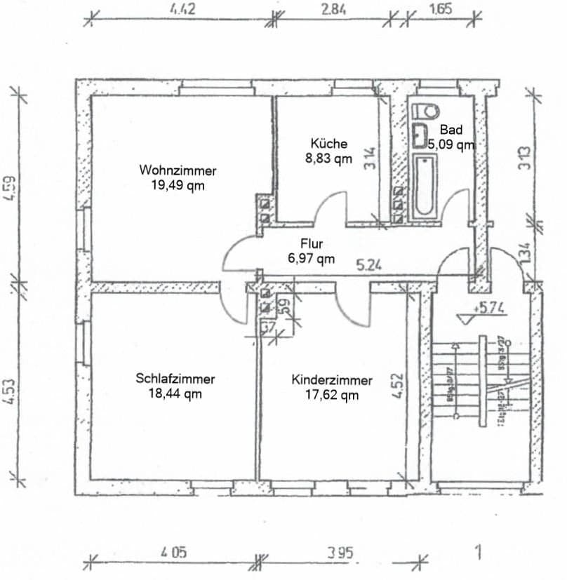 Predaj bytu 3-izbový 77 m², Erfurt, Durínsko Predaj bytu 3-izbový 77 m², Erfurt, Durínsko