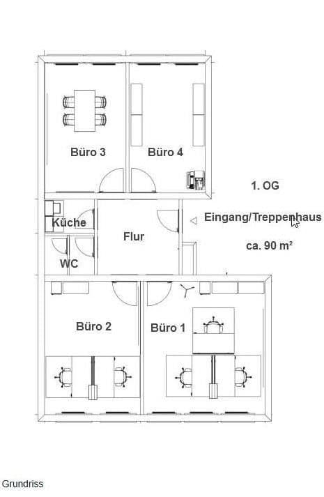 Prenájom kancelárie 90 m², Neumarkt 41-43, Köln, Severné Porýnie - Westfálsko Prenájom kancelárie 90 m², Neumarkt 41-43, Köln, Severné Porýnie - Westfálsko
