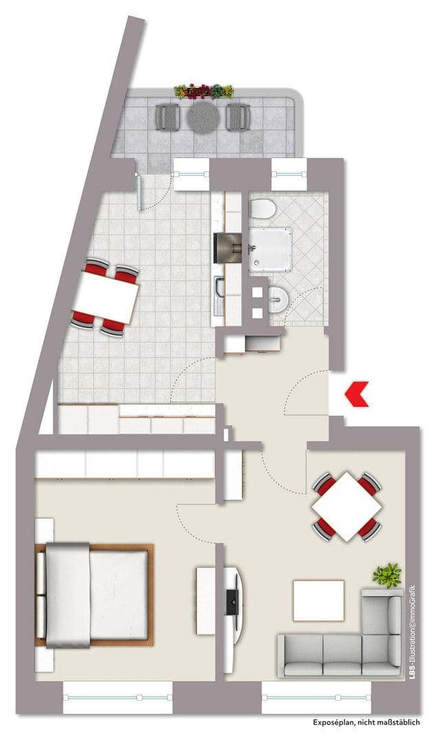 Predaj bytu 2-izbový 57 m², Wormser Str. 49, Köln, Severné Porýnie - Westfálsko Predaj bytu 2-izbový 57 m², Wormser Str. 49, Köln, Severné Porýnie - Westfálsko