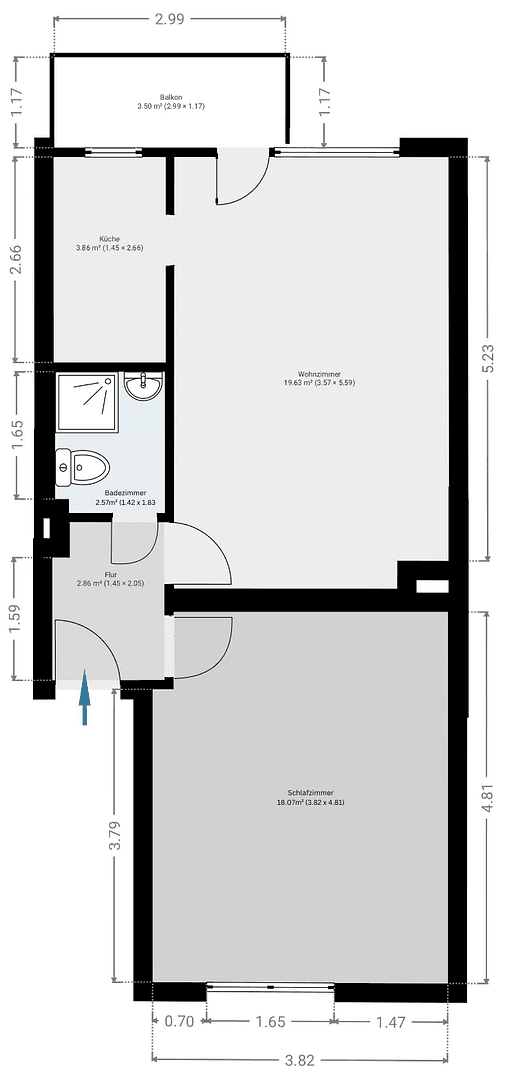 Predaj bytu 2-izbový 49 m², Elisenstraße 22, Hamburg, Hamburg Predaj bytu 2-izbový 49 m², Elisenstraße 22, Hamburg, Hamburg