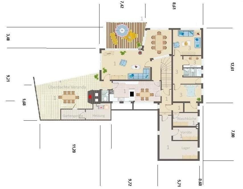 Predaj domu 377 m², pozemok 4.842 m², Deutsch Evern, Dolné Sasko Predaj domu 377 m², pozemok 4.842 m², Deutsch Evern, Dolné Sasko