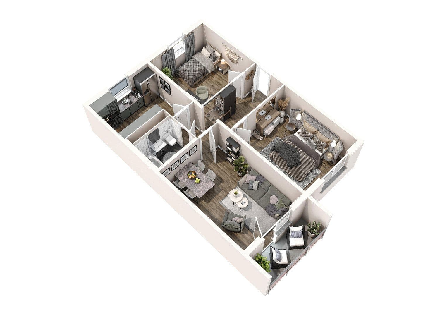Prenájom bytu 3-izbový 66 m², Pilzheide 14, Heideblick, Brandenbursko Prenájom bytu 3-izbový 66 m², Pilzheide 14, Heideblick, Brandenbursko
