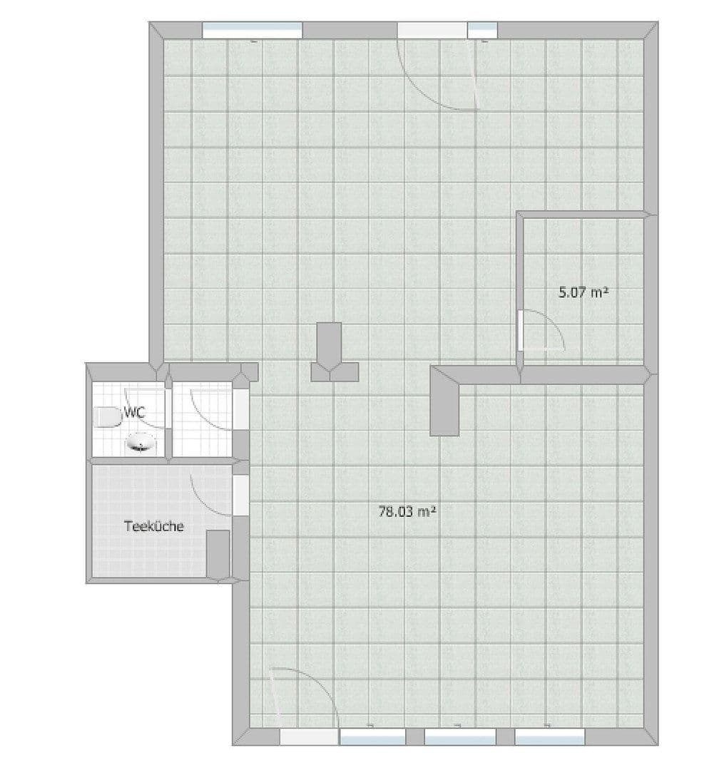 Prenájom kancelárie 40 m², Hauptstraße 12a-c, Meuselwitz, Durínsko Prenájom kancelárie 40 m², Hauptstraße 12a-c, Meuselwitz, Durínsko