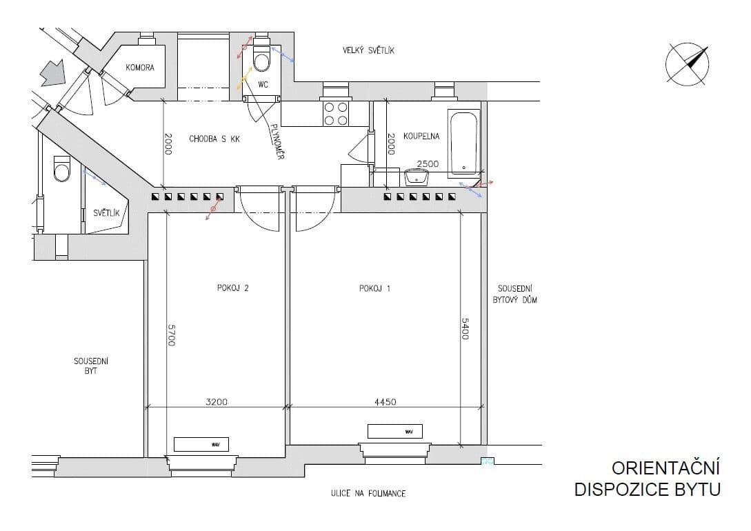 Predaj bytu 2-izbový 64 m², Na Folimance, Praha, Praha Predaj bytu 2-izbový 64 m², Na Folimance, Praha, Praha