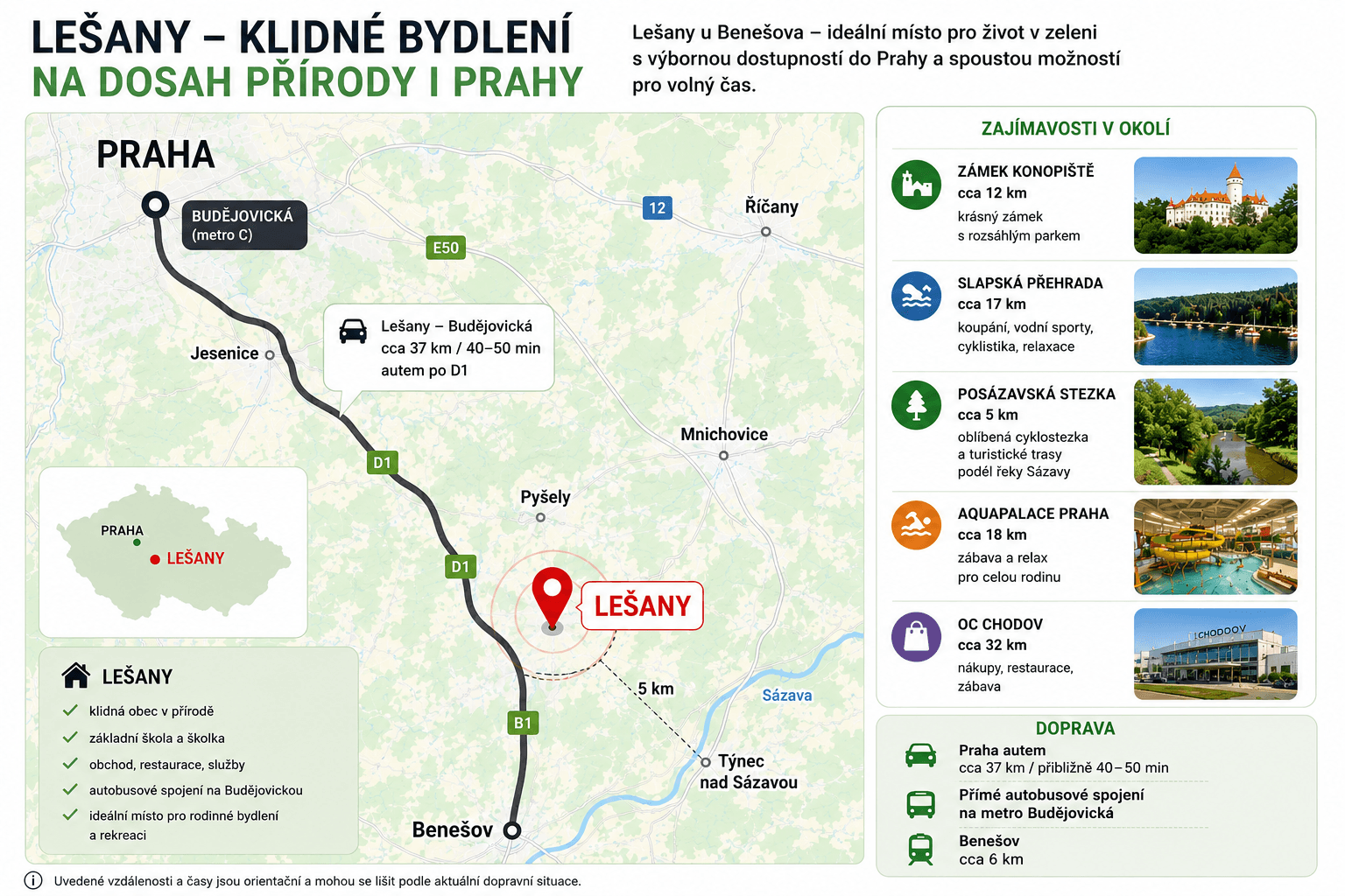 Prenájom pozemku 735 m², Lešany, Středočeský kraj Prenájom pozemku 735 m², Lešany, Středočeský kraj