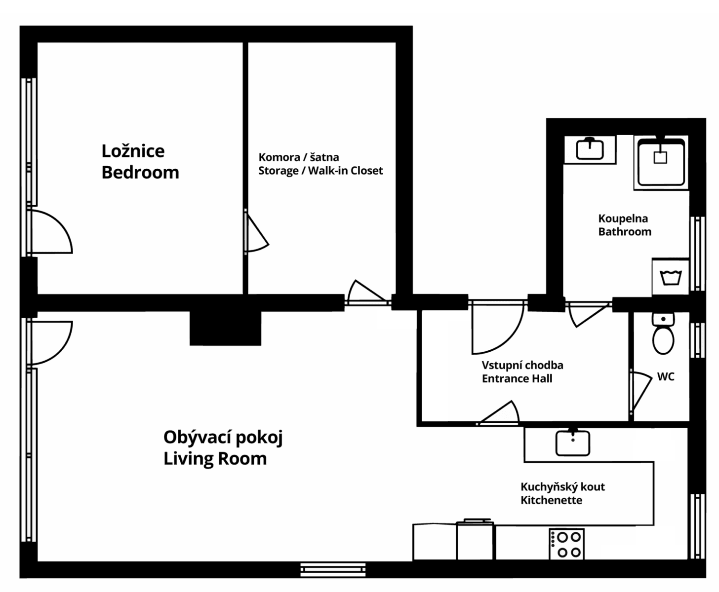Predaj bytu 2-izbový 79 m², Vlnitá, Praha, Praha Predaj bytu 2-izbový 79 m², Vlnitá, Praha, Praha