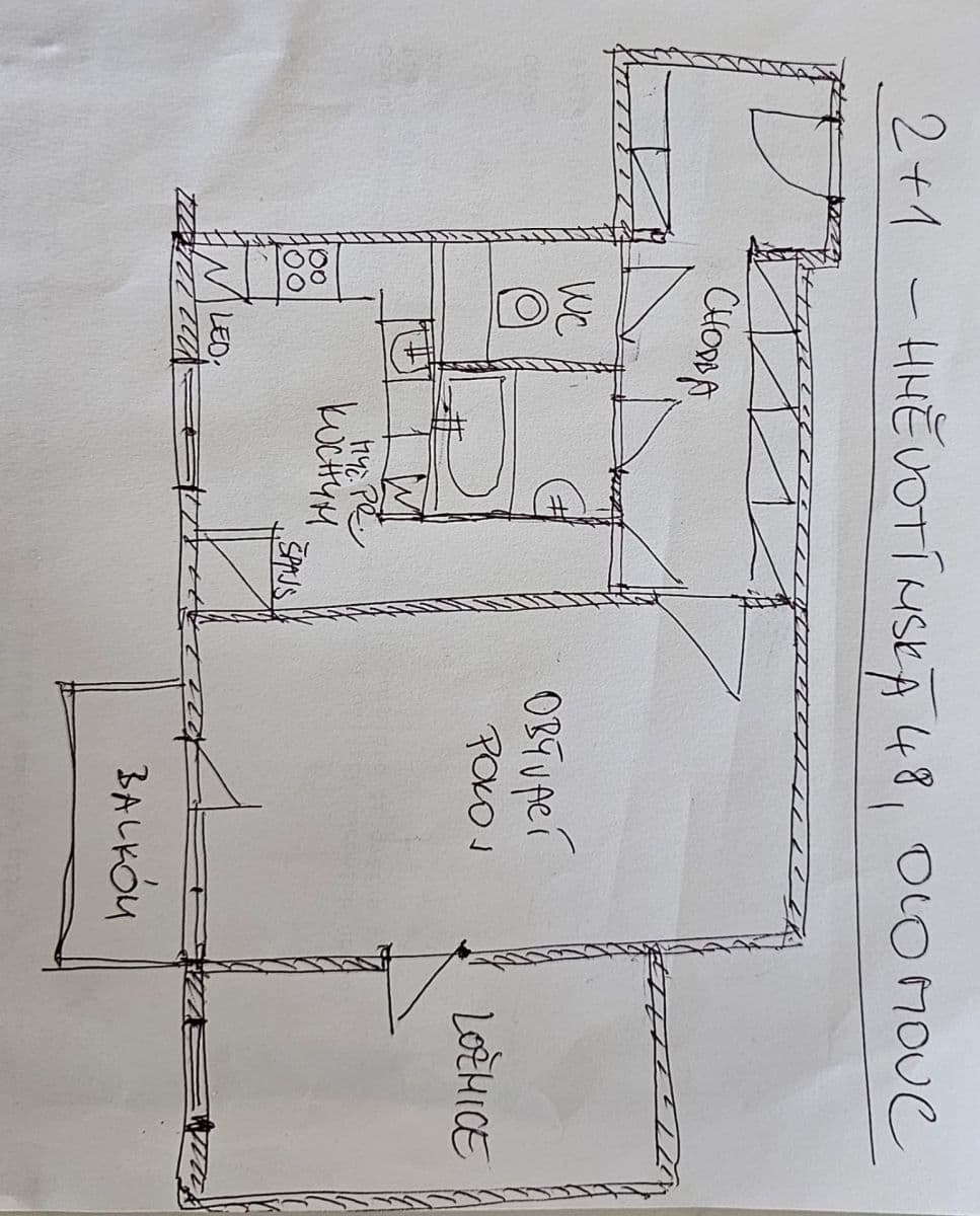 Prenájom bytu 2-izbový 54 m², Hněvotínská, Olomouc, Olomoucký kraj Prenájom bytu 2-izbový 54 m², Hněvotínská, Olomouc, Olomoucký kraj