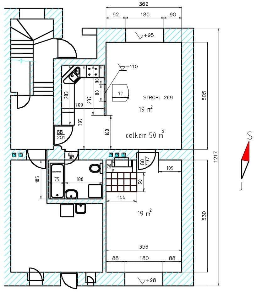 Prenájom bytu 2-izbový 50 m², Šultysova, Praha, Praha Prenájom bytu 2-izbový 50 m², Šultysova, Praha, Praha