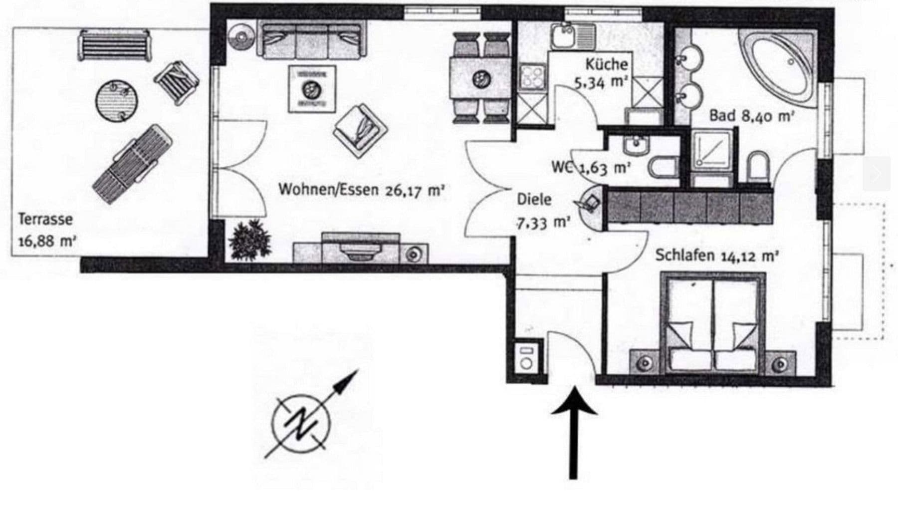 Prenájom bytu 2-izbový 71 m², München, Bavorsko Prenájom bytu 2-izbový 71 m², München, Bavorsko
