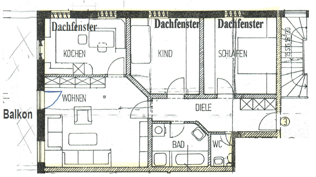 Prenájom bytu 3-izbový 80 m², Königsdorf, Bavorsko Prenájom bytu 3-izbový 80 m², Königsdorf, Bavorsko