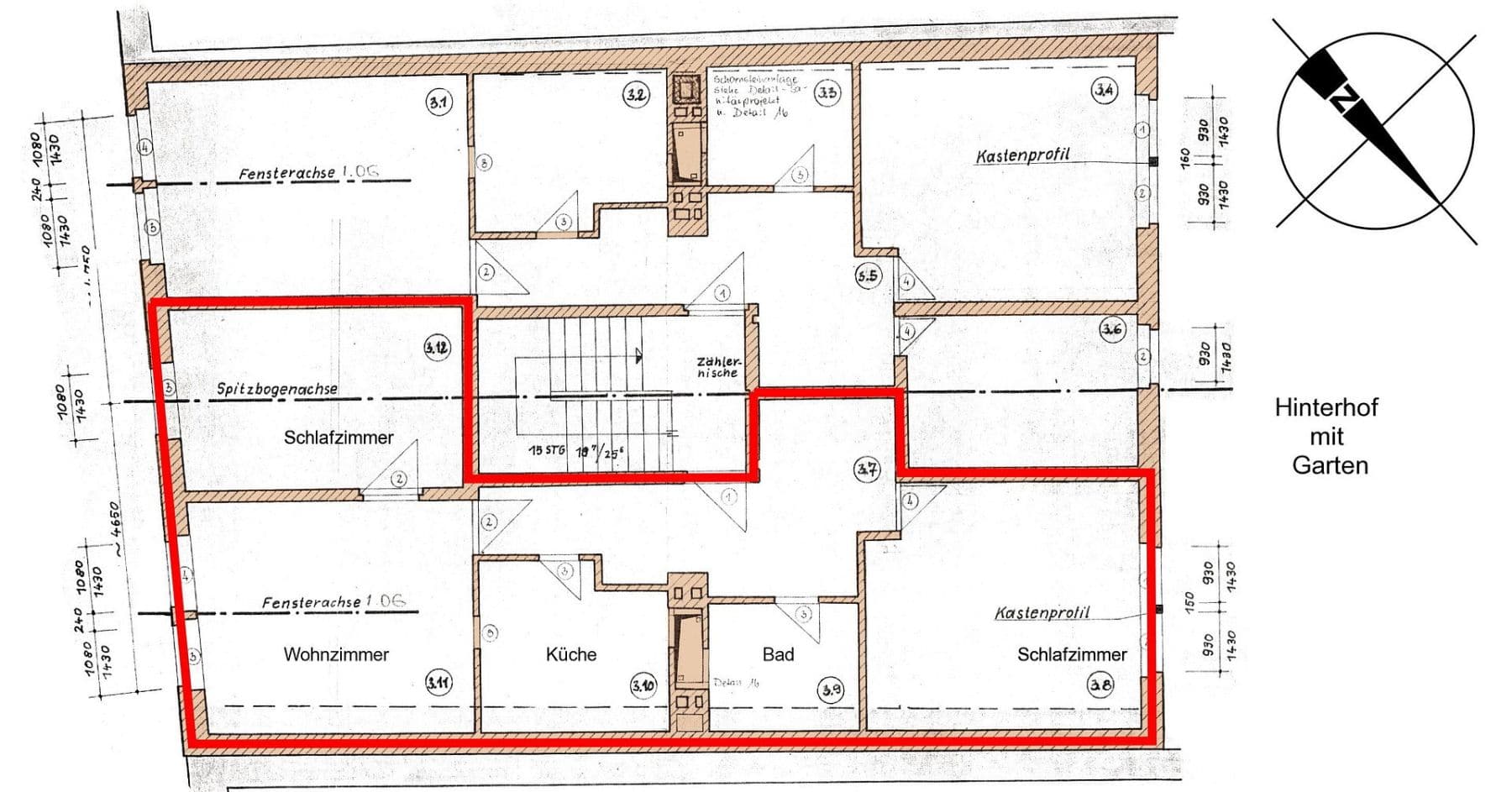 Prenájom bytu 3-izbový 72 m², Langenstraße 71, Stralsund, Meklenbursko-Predpomoransko Prenájom bytu 3-izbový 72 m², Langenstraße 71, Stralsund, Meklenbursko-Predpomoransko