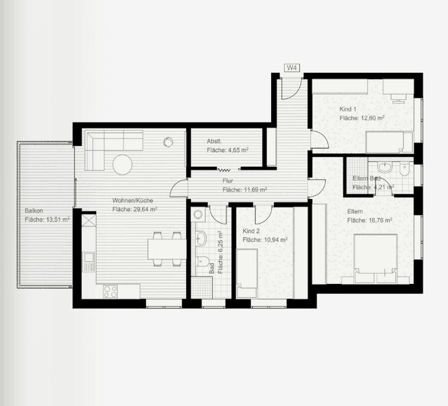 Predaj bytu 4-izbový 103 m², Virchowstraße 6, Wetzlar, Hesensko Predaj bytu 4-izbový 103 m², Virchowstraße 6, Wetzlar, Hesensko