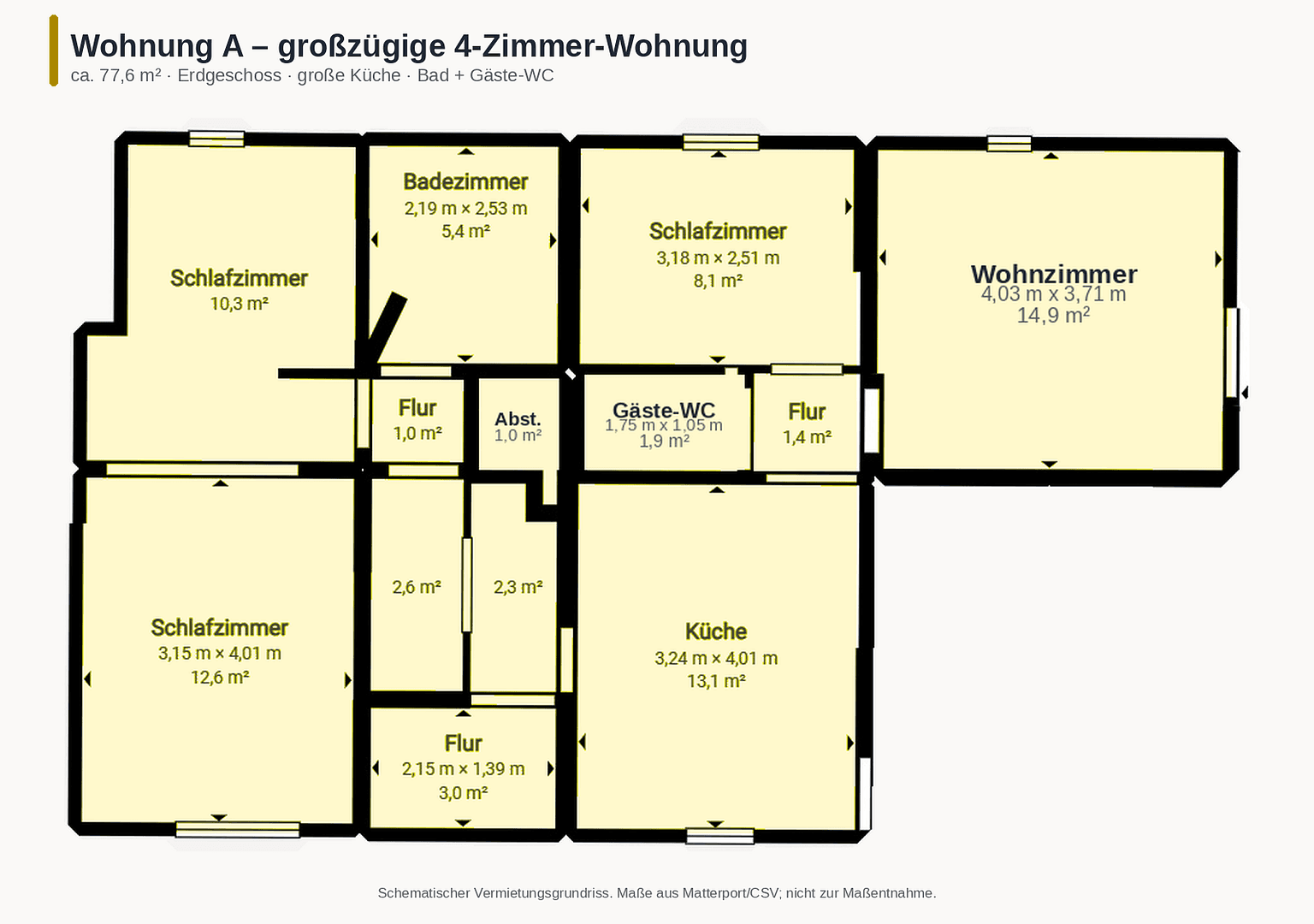 Prenájom bytu 3-izbový 78 m², Hauptstraße 62, Nordstemmen, Dolné Sasko Prenájom bytu 3-izbový 78 m², Hauptstraße 62, Nordstemmen, Dolné Sasko