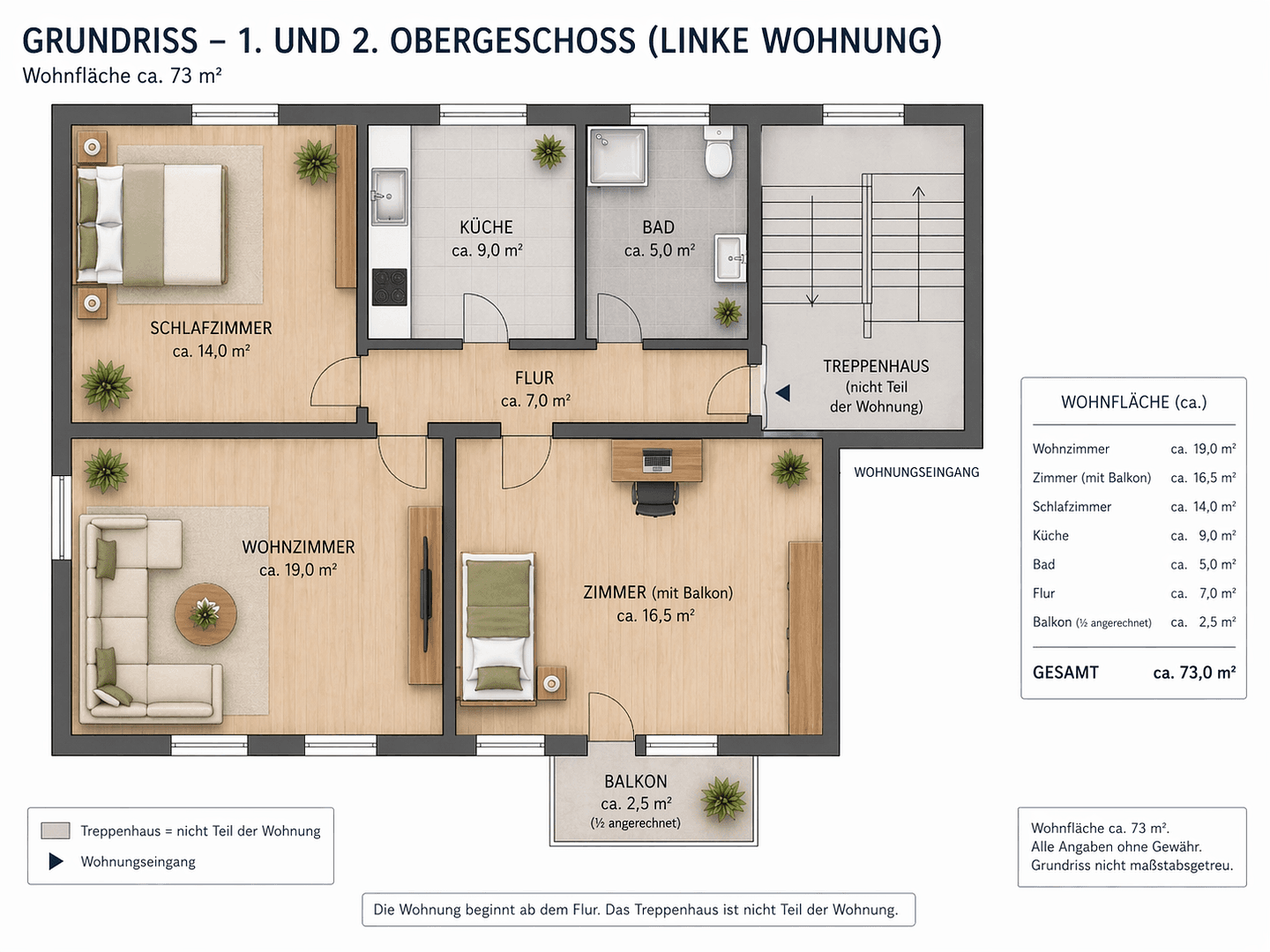 Prenájom bytu 3-izbový 73 m², Ansbacher Str. 26C, Gunzenhausen, Bavorsko Prenájom bytu 3-izbový 73 m², Ansbacher Str. 26C, Gunzenhausen, Bavorsko