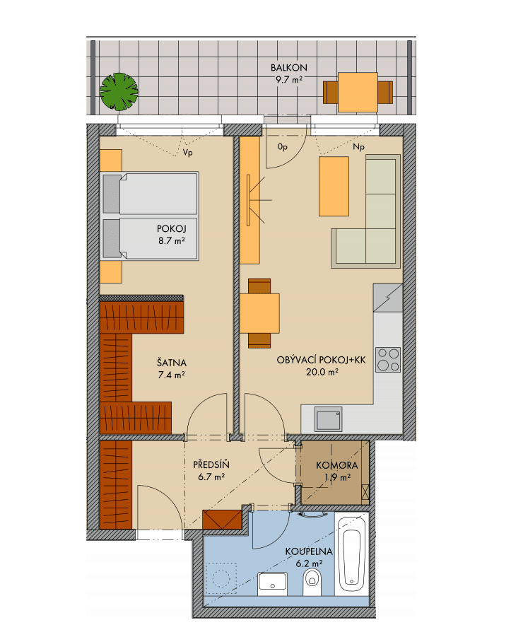 Predaj bytu 2-izbový 58 m², Laurinova, Praha, Praha Predaj bytu 2-izbový 58 m², Laurinova, Praha, Praha
