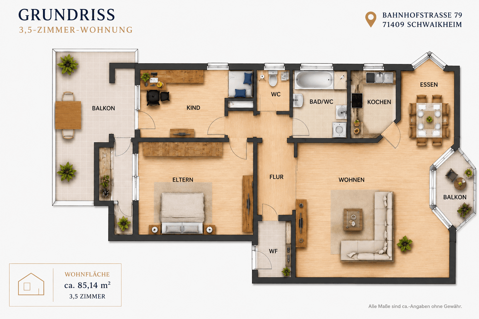 Predaj bytu 3-izbový 85 m², Bahnhofstraße, Schwaikheim, Bádensko-Wurttembersko Predaj bytu 3-izbový 85 m², Bahnhofstraße, Schwaikheim, Bádensko-Wurttembersko