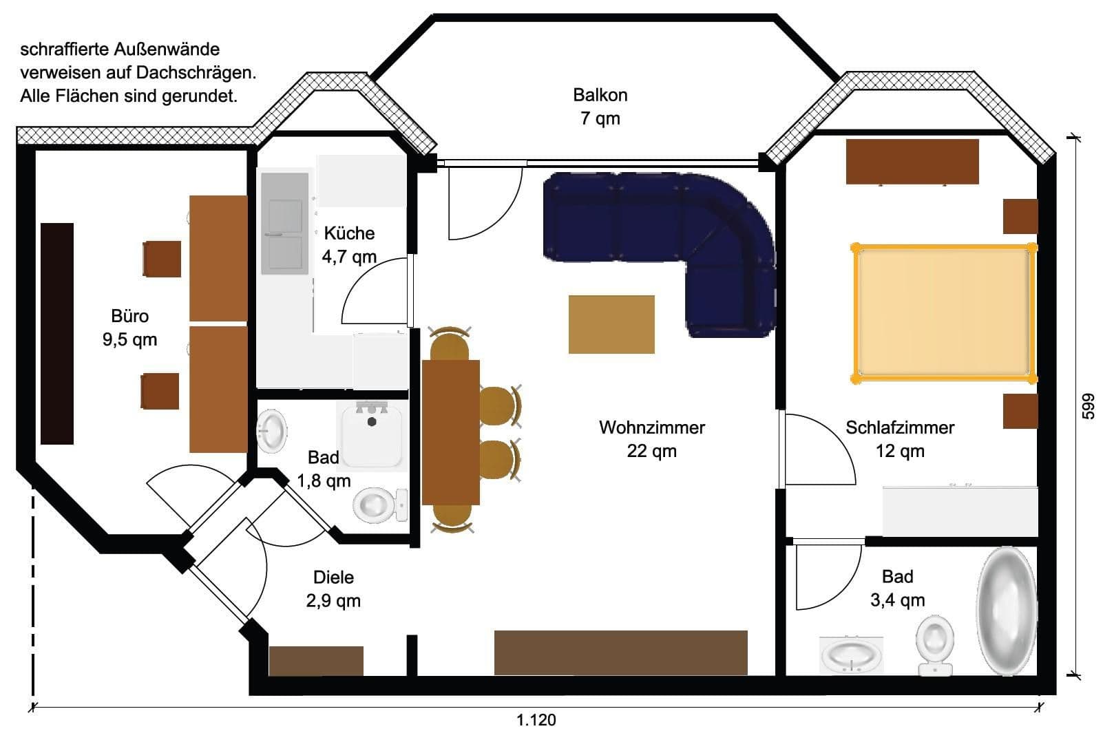 Predaj bytu 3-izbový 62 m², Essen, Severné Porýnie - Westfálsko Predaj bytu 3-izbový 62 m², Essen, Severné Porýnie - Westfálsko