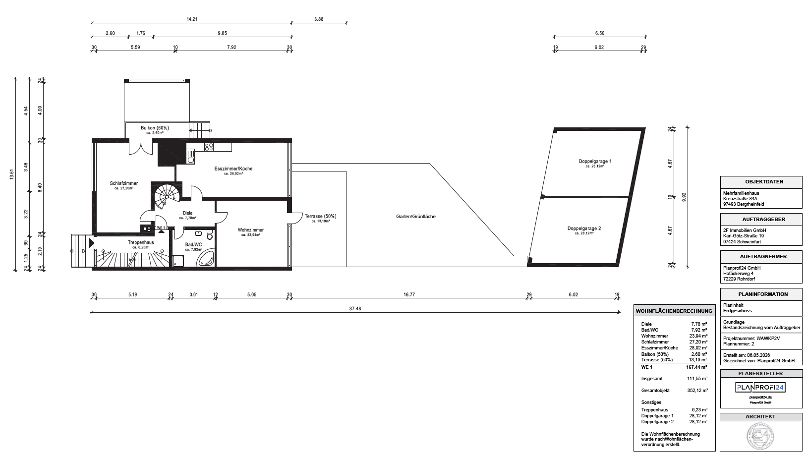 Predaj bytu 5-izbový 168 m², Kreuzstraße 84A, Bergrheinfeld, Bavorsko Predaj bytu 5-izbový 168 m², Kreuzstraße 84A, Bergrheinfeld, Bavorsko