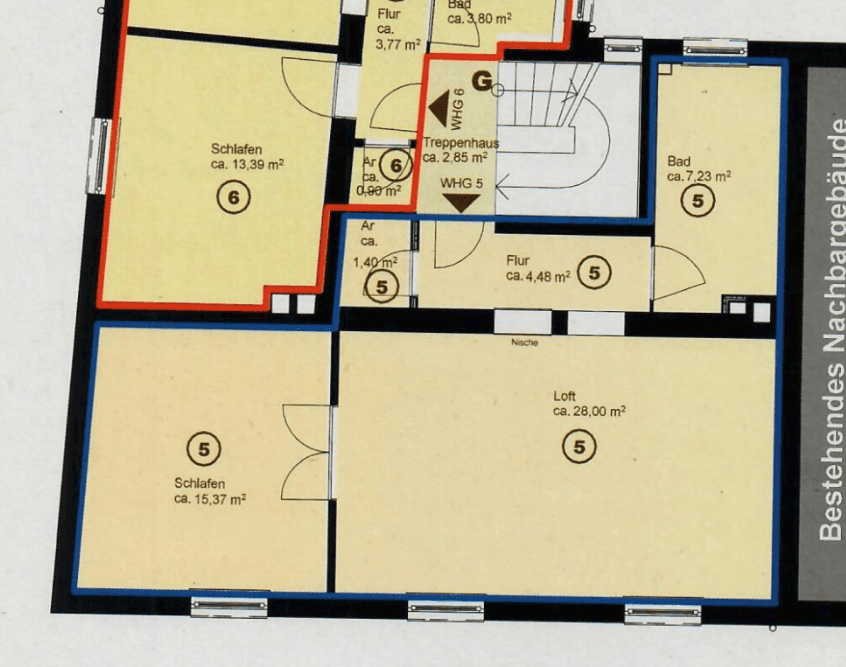 Prenájom bytu 2-izbový 57 m², Löbleinstr. 56, Nürnberg, Bavorsko Prenájom bytu 2-izbový 57 m², Löbleinstr. 56, Nürnberg, Bavorsko