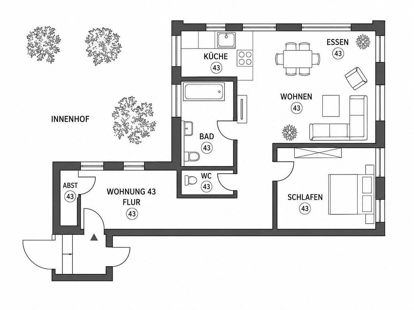 Prenájom bytu 2-izbový 84 m², Albstadt, Bádensko-Wurttembersko Prenájom bytu 2-izbový 84 m², Albstadt, Bádensko-Wurttembersko