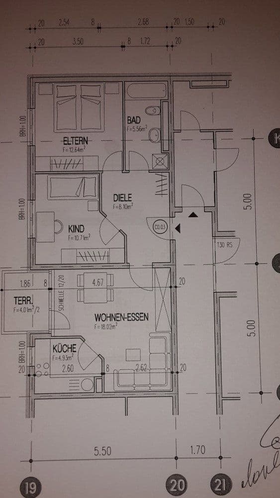 Prenájom bytu 3-izbový 62 m², Frankfurt am Main, Hesensko Prenájom bytu 3-izbový 62 m², Frankfurt am Main, Hesensko