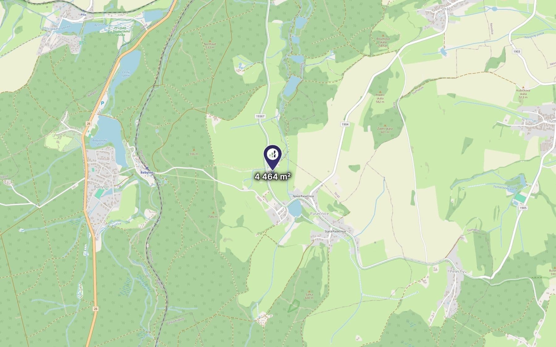 Predaj pozemku 1.786 m², Pasečnice, Plzeňský kraj Predaj pozemku 1.786 m², Pasečnice, Plzeňský kraj
