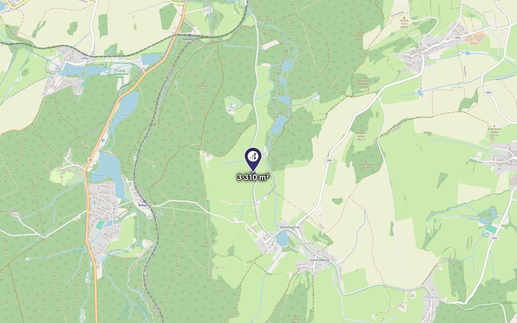 Predaj pozemku 1.655 m², Pasečnice, Plzeňský kraj Predaj pozemku 1.655 m², Pasečnice, Plzeňský kraj