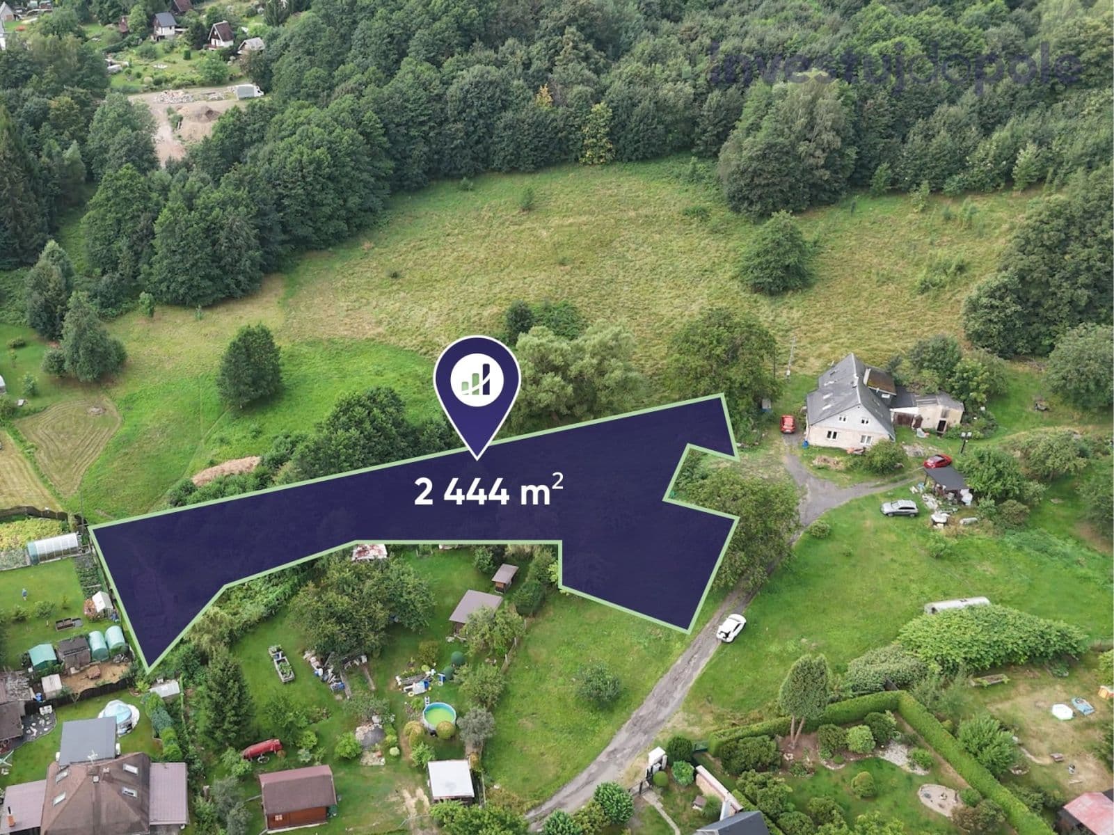 Predaj pozemku 2.444 m², Liberec, Liberecký kraj Predaj pozemku 2.444 m², Liberec, Liberecký kraj