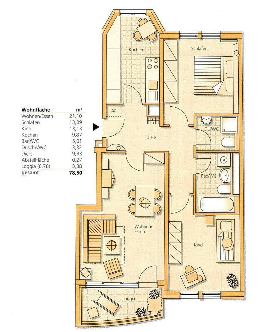 Predaj bytu 3-izbový 79 m², Frankfurt am Main, Hesensko Predaj bytu 3-izbový 79 m², Frankfurt am Main, Hesensko