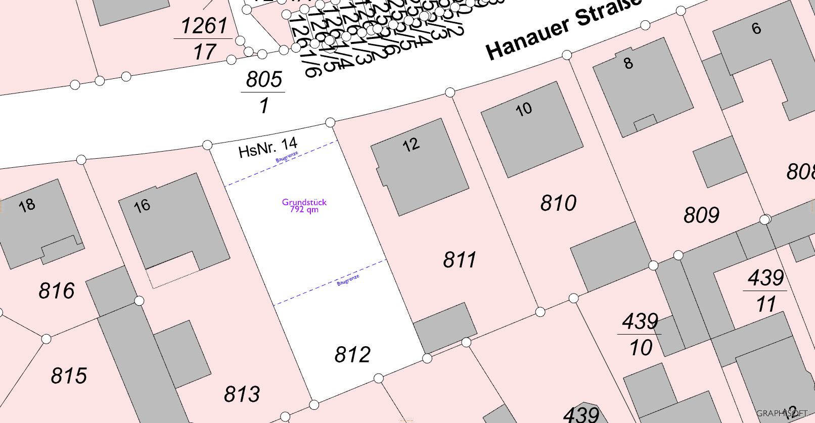 Predaj pozemku 792 m², Hanauerrstraße, Rodgau, Hesensko Predaj pozemku 792 m², Hanauerrstraße, Rodgau, Hesensko
