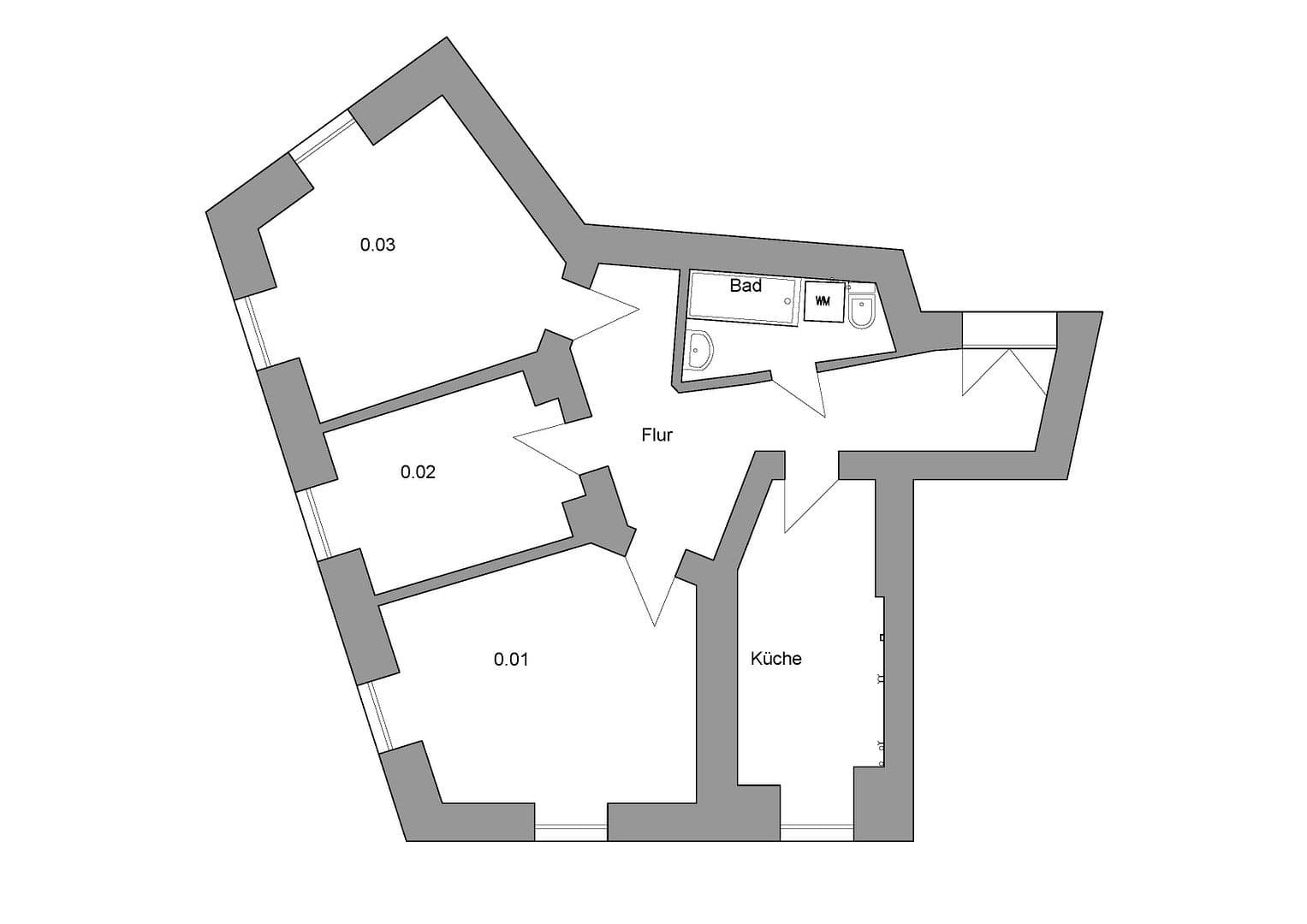 Prenájom bytu 3-izbový 72 m², Rosa-Luxemburg-Str.60, Leipzig, Sasko Prenájom bytu 3-izbový 72 m², Rosa-Luxemburg-Str.60, Leipzig, Sasko
