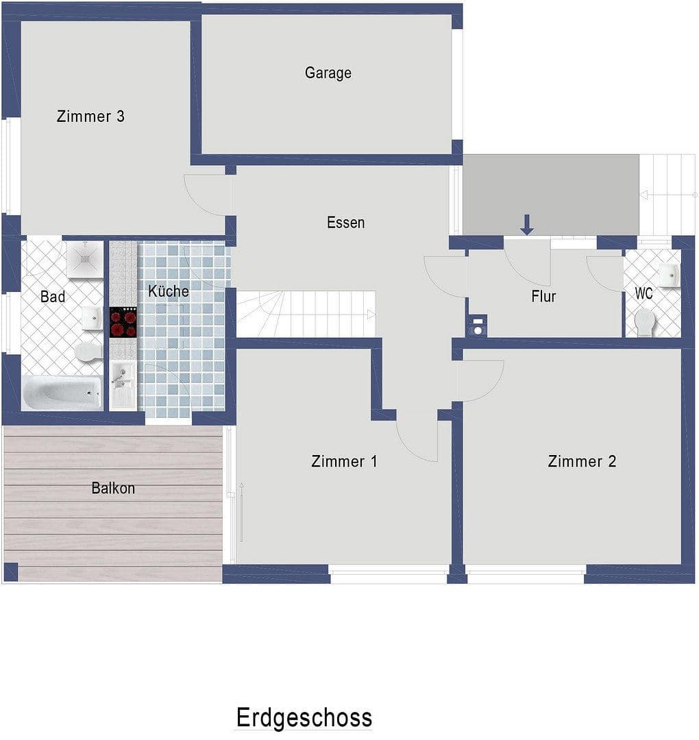 Prenájom bytu 1-izbový 22 m², Schillerstraße 41, Weil der Stadt, Bádensko-Wurttembersko Prenájom bytu 1-izbový 22 m², Schillerstraße 41, Weil der Stadt, Bádensko-Wurttembersko
