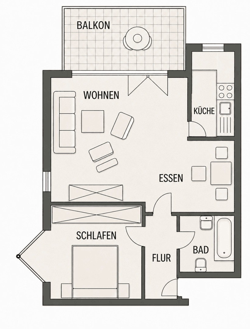 Predaj bytu 2-izbový 58 m², Köln, Severné Porýnie - Westfálsko Predaj bytu 2-izbový 58 m², Köln, Severné Porýnie - Westfálsko