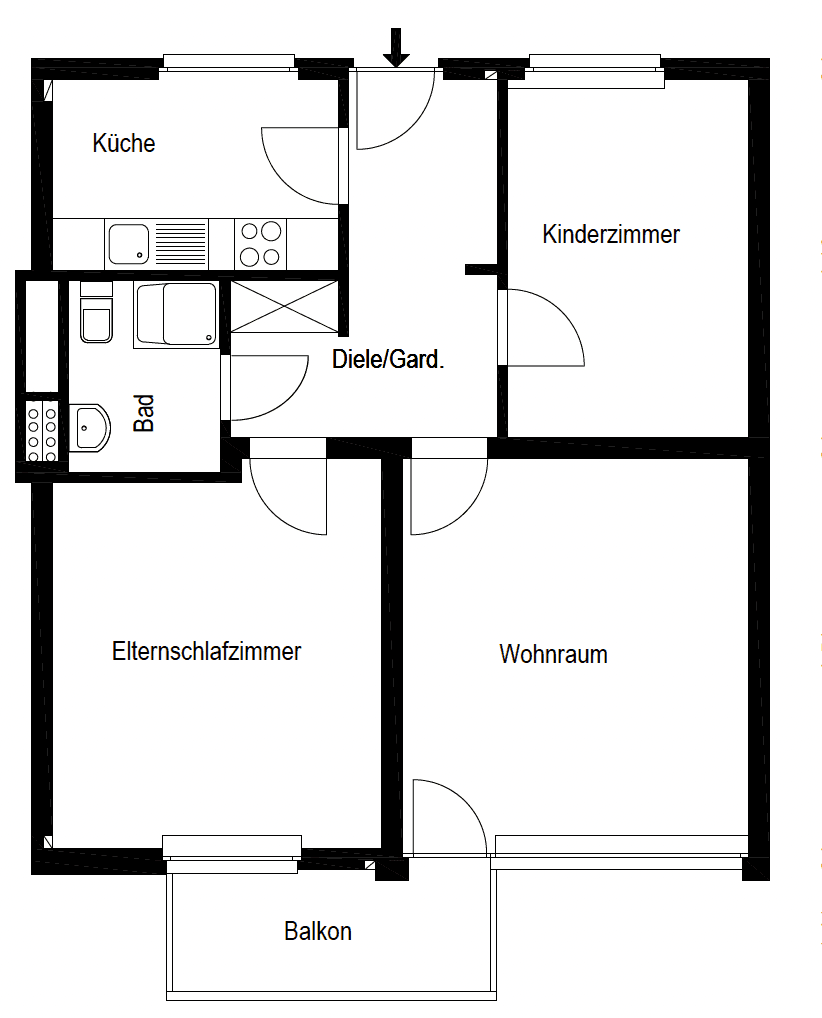 Predaj bytu 3-izbový 69 m², Mülheim an der Ruhr, Severné Porýnie - Westfálsko Predaj bytu 3-izbový 69 m², Mülheim an der Ruhr, Severné Porýnie - Westfálsko
