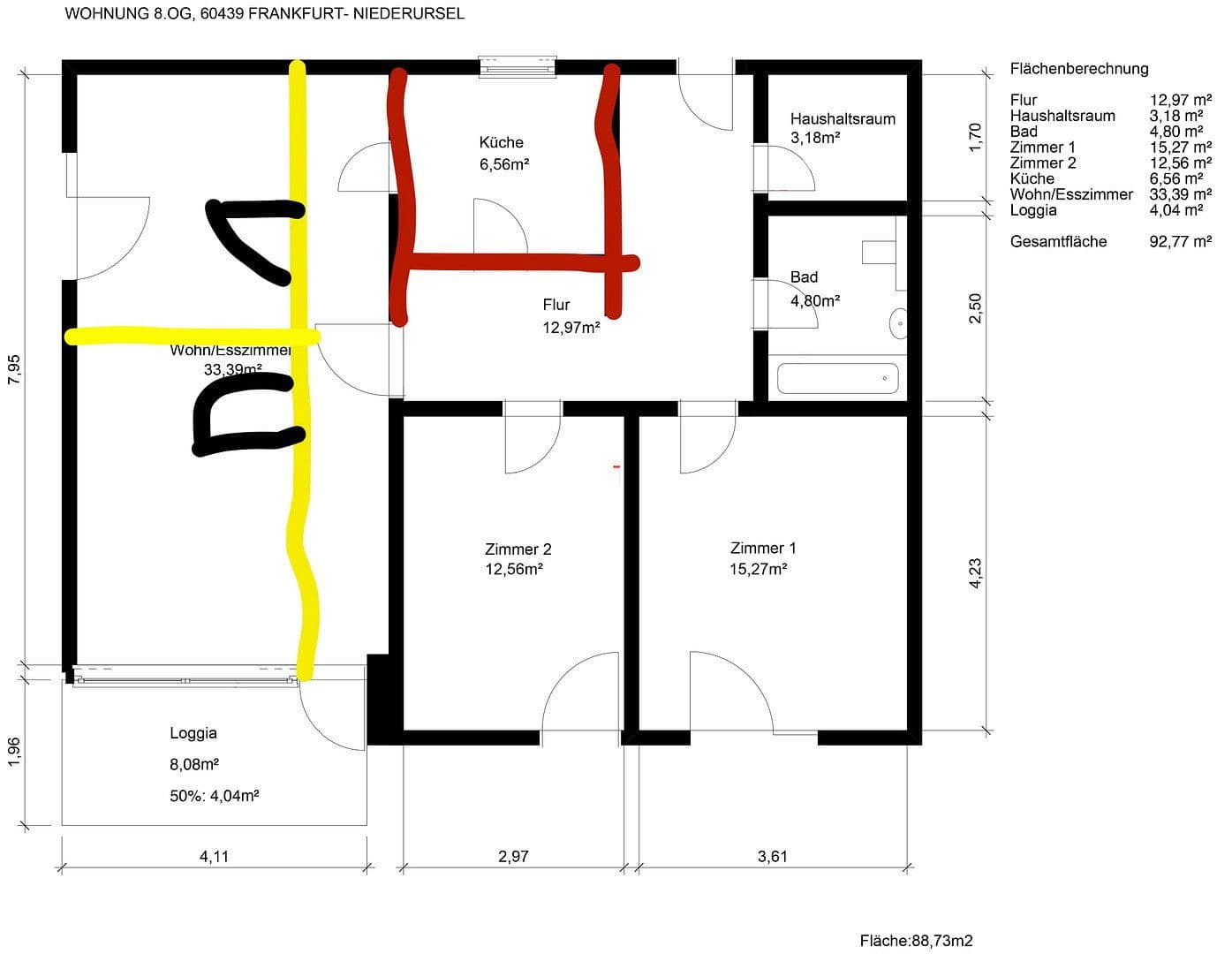 Prenájom bytu 1-izbový 12 m², Thomas-Mann-Straße 1, Frankfurt, Hesensko Prenájom bytu 1-izbový 12 m², Thomas-Mann-Straße 1, Frankfurt, Hesensko