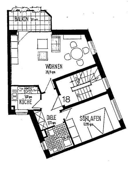 Predaj bytu 2-izbový 61 m², Sibeliusweg 22, Hannover, Dolné Sasko Predaj bytu 2-izbový 61 m², Sibeliusweg 22, Hannover, Dolné Sasko