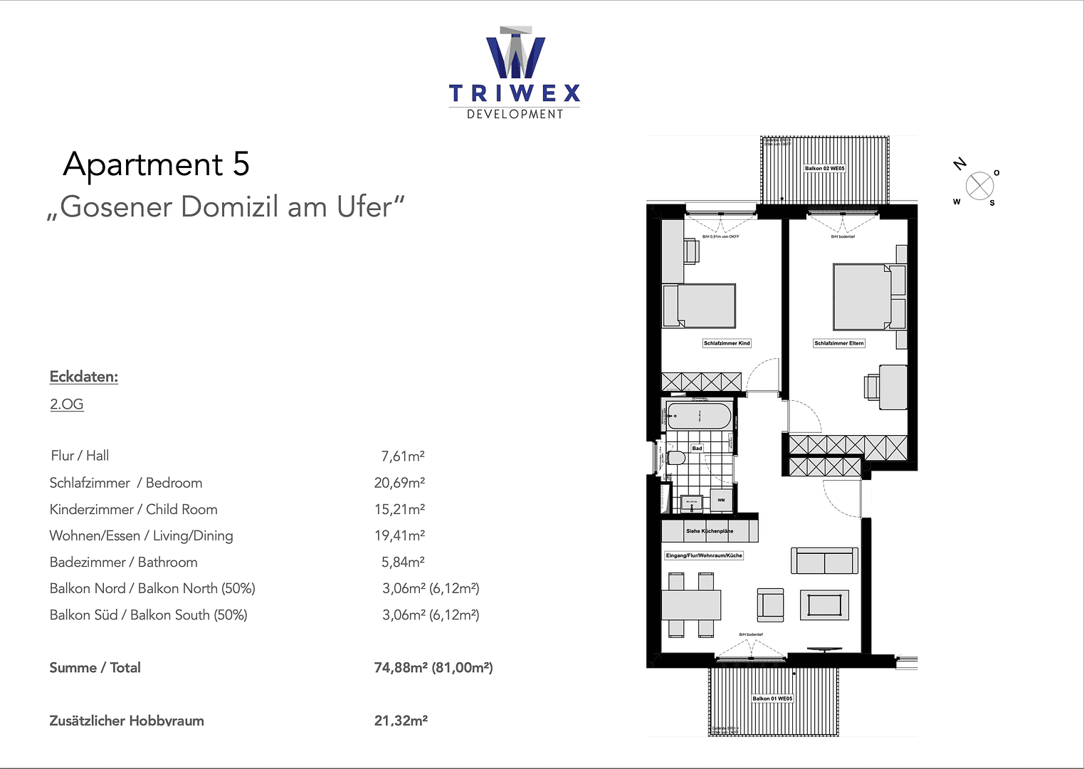 Prenájom bytu 3-izbový 75 m², Gosener Damm 5, Berlin-Köpenick, Berlín Prenájom bytu 3-izbový 75 m², Gosener Damm 5, Berlin-Köpenick, Berlín