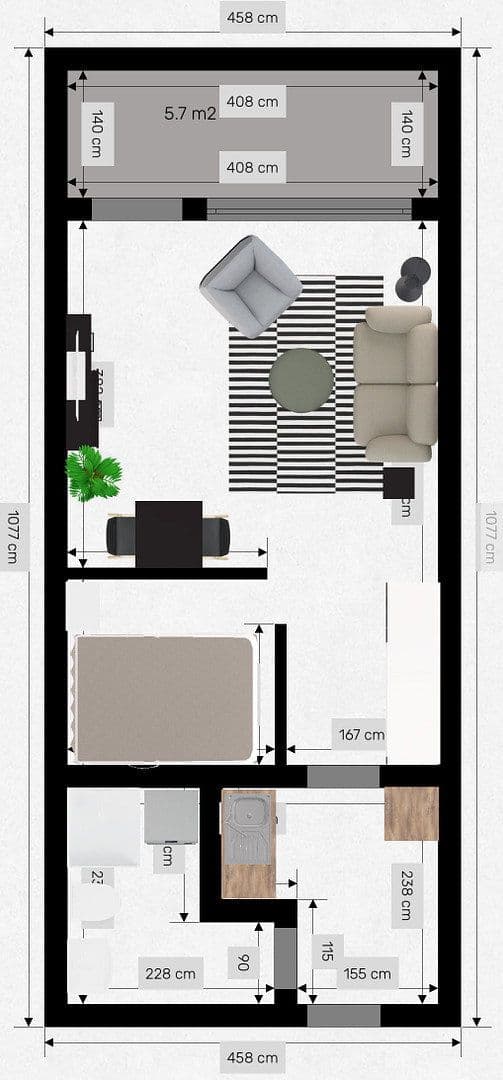 Prenájom bytu 1-izbový 35 m², Darmstädter Straße 1, Langen, Hesensko Prenájom bytu 1-izbový 35 m², Darmstädter Straße 1, Langen, Hesensko