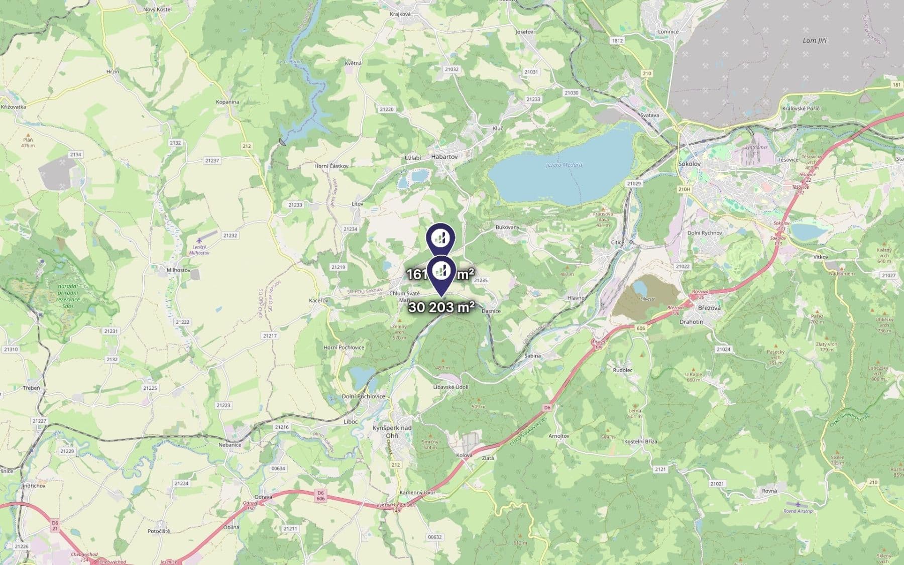 Predaj pozemku 191.984 m², Chlum Svaté Maří, Karlovarský kraj Predaj pozemku 191.984 m², Chlum Svaté Maří, Karlovarský kraj