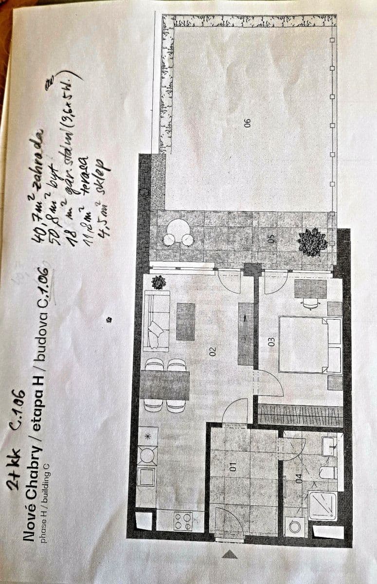 Prenájom bytu 2-izbový 53 m², Za Pískovnou, Praha, Praha Prenájom bytu 2-izbový 53 m², Za Pískovnou, Praha, Praha
