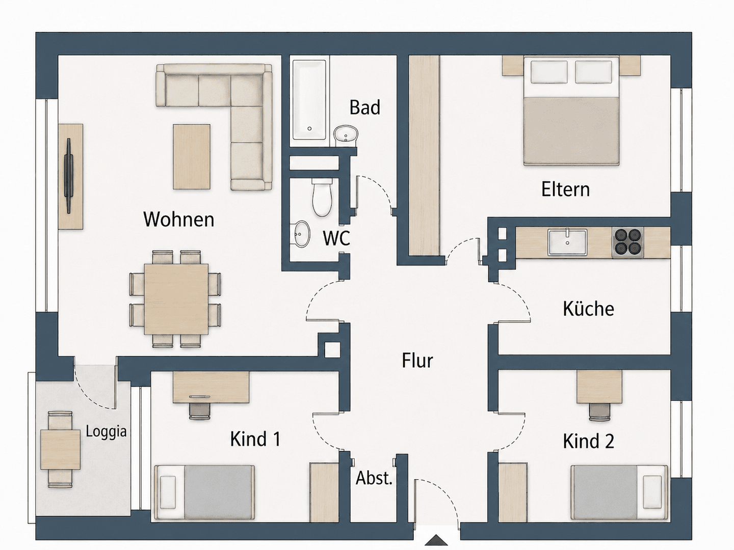 Predaj bytu 4-izbový 79 m², Mainz Bretzenheim, Hesensko Predaj bytu 4-izbový 79 m², Mainz Bretzenheim, Hesensko